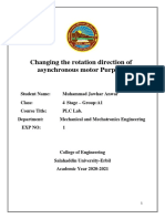 Changing The Rotation Direction of Asynchronous Motor Purpose