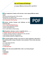 Quiz of General Biology