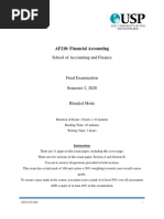 AF210: Financial Accounting: School of Accounting and Finance