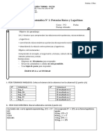 Prueba Logaritmos PDF