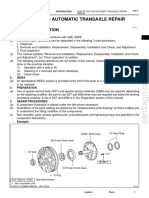 How To Use This Automatic Transaxle Repair Manual: General Information