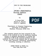 Transport Phenomena 2nd Ed by Bird Stewart Lightfoot (Solution Manual)