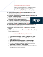 Cuestionario de Sociales para La Evaluación