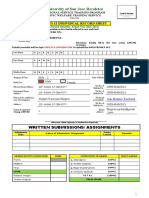 University of San Jose-Recoletos: Cwts 12 Individual Record Sheet