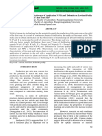 Rice Ratoon Physiology Effectiveness of Application N P K and Dolomite On Lowland Paddy