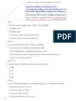 Multiple Choice Questions For Electronics Engineering Part 1