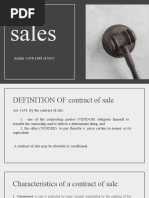 Sales: Article 1458-1488 of NCC