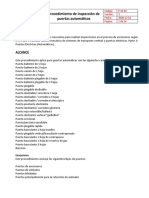 9 P-OI-18 Procedimiento de Inspección de Puertas Automáticas v3