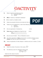 Decay: What Is Meant by A Radioactive Substance? (1mk)