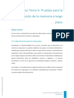 ANEXO 4 - TEMA - 4 Pruebas Evaluación de La Memoria A Largo Plazo