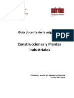 Construcciones y Plantas Industriales: Guía Docente de La Asignatura