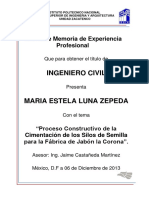 Processo Constructivo de La Cimentacion