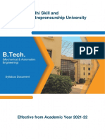 Syllabus Document-B Tech MAE