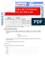 Escritura de Numeros Hasta El Millar para Primero de Primaria