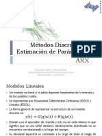 Métodos Discretos de Estimación de Parámetros - ARX