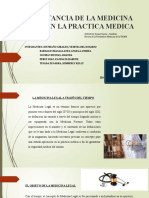 Importancia de La Medicina Legal en La Practica