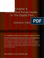 Ethical and Social Issues in The Digital Firm