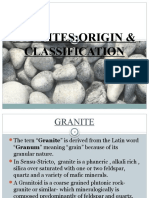 Granites:Origin & Classification