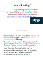 IP Ratings For Lightings