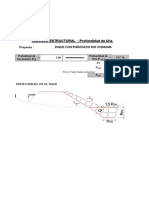 CALCULO ESTRUCTURAL: Profundidad de Uña: Proyecto: Dique Con Enrocado Rio Chiniama