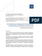 Os Desafios Da Avaliação de Desempenho Na Administração Pública Do Século XXI