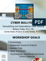 Demystifying and Deescalating Cyber Bullying'