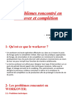 Les Problèmes Roncontré en Workover Et Complétion