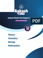 Physics Chemistry Biology Mathematics: Aakash Model Test Papers (AMTP)