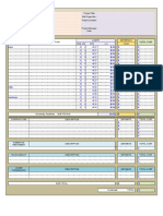 Project Cost Estimate Worksheet