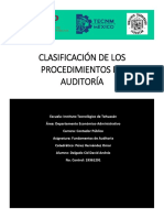 Clasificación de Los Procedimientos de Auditoría