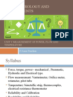 Me8501 Metrology and Measurements: P.Aiam Pandian