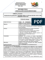 Formato Informe Final Fvsc-002-Curso de Senderismo de Interpretación Ambiental para Turismo Responsable