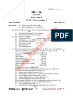 (CC-109 Cost Accounting - 2) - 2019