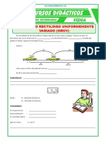 Movimiento Rectilíneo Uniformemente Variado para Primero de Secundaria