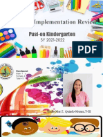 Program Implementation Review: Pusi-On Kindergarten