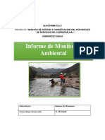 Informe de Monitoreo Ambiental de Agua