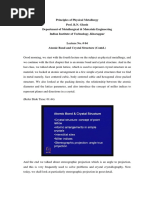 Principles of Physical Metallurgy Prof. R.N. Ghosh Department of Metallurgical & Materials Engineering Indian Institute of Technology, Kharagpur