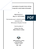 Identification and Analysis of Causative Factors Driving The Failure of Cooperative Society Banks in Karnataka