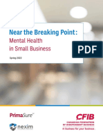 Near The Breaking Point - Mental Health in Small Business