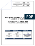 Reglamento Interno de Seguridad y Salud en El Trabajo