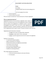 PoM Organizational Objectives