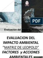 Clase 11 Matriz de Leopold Factores Ambientales