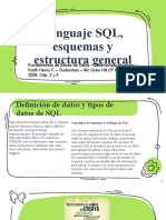 UII.C6 - Lenguaje de BD SQL, Esquemas, Estructura General