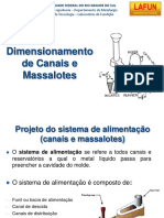 05 - Dimensionamento de Canais e Massalotes