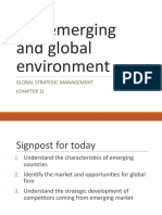 The Emerging and Global Environment: Global Strategic Management (Chapter 2)