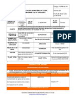 Alcaldía Municipal de Cota Informe de Actividades: Código: FO-RE-GC-03