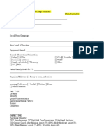 My Neuro Eval Form