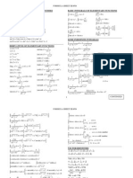 Trigonometric Identities Basic Integrals of Elementary Functions