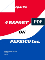 Pepsico: A Report