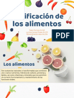 Clasificacion de Los Alimentos